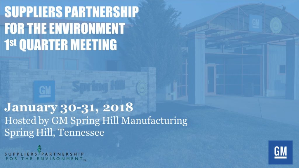SP 2018 Meeting Schedule