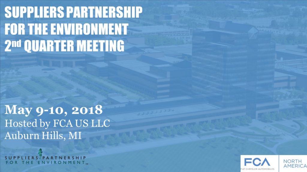 Save Date: SP Q2 Meeting 2018