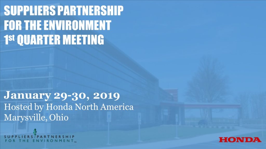 SP 2019 Quarterly Meeting Schedule