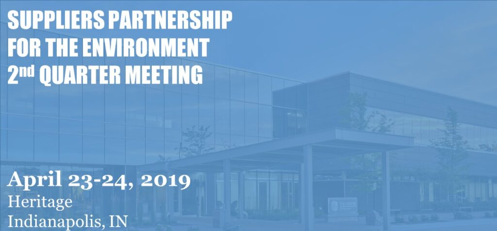 Save Date: SP Q2 2019 Meeting at Heritage