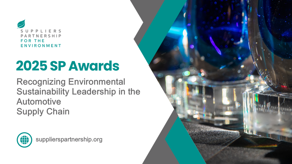 SP announced the recipients of its 2025 environmental leadership awards at its fourth quarter membership meeting hosted at the Toyota Supplier Center in Saline, Michigan.